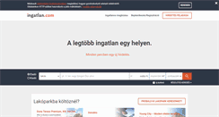 Desktop Screenshot of ingatlan.com